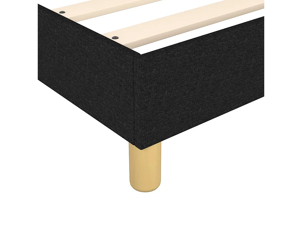 Sommier à lattes sur tissu noire 203 x 120 x 25 cm TDL0207031