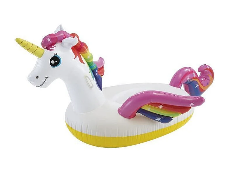 Bouée Gonflable "Licorne" 201cm Blanc