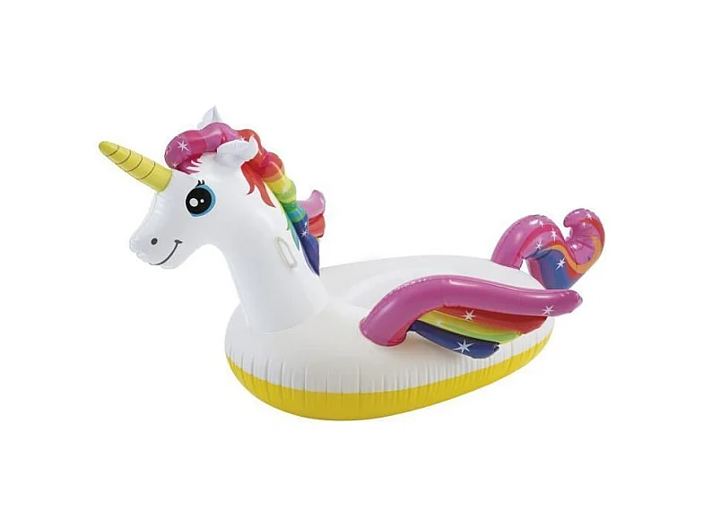 Bouée Gonflable "Licorne" 201cm Blanc