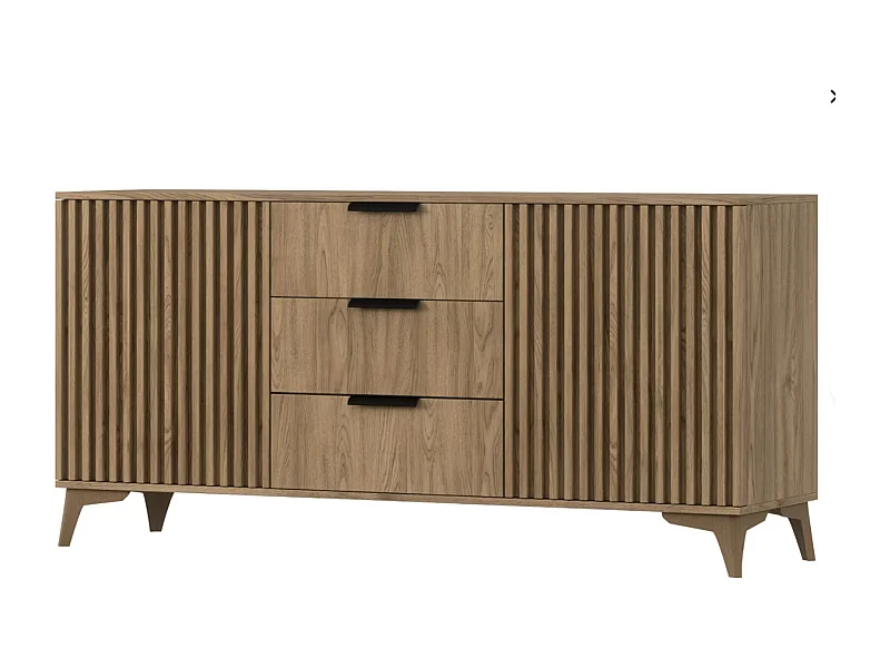 Buffet bois clair rainuré – Collection Bazen