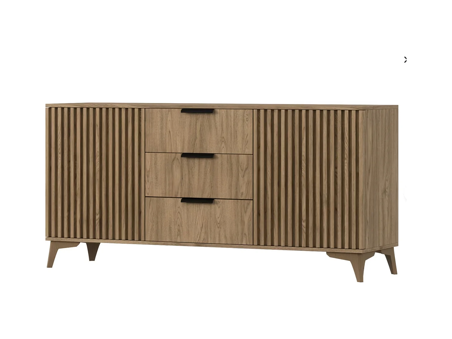 Buffet bois clair rainuré – Collection Bazen