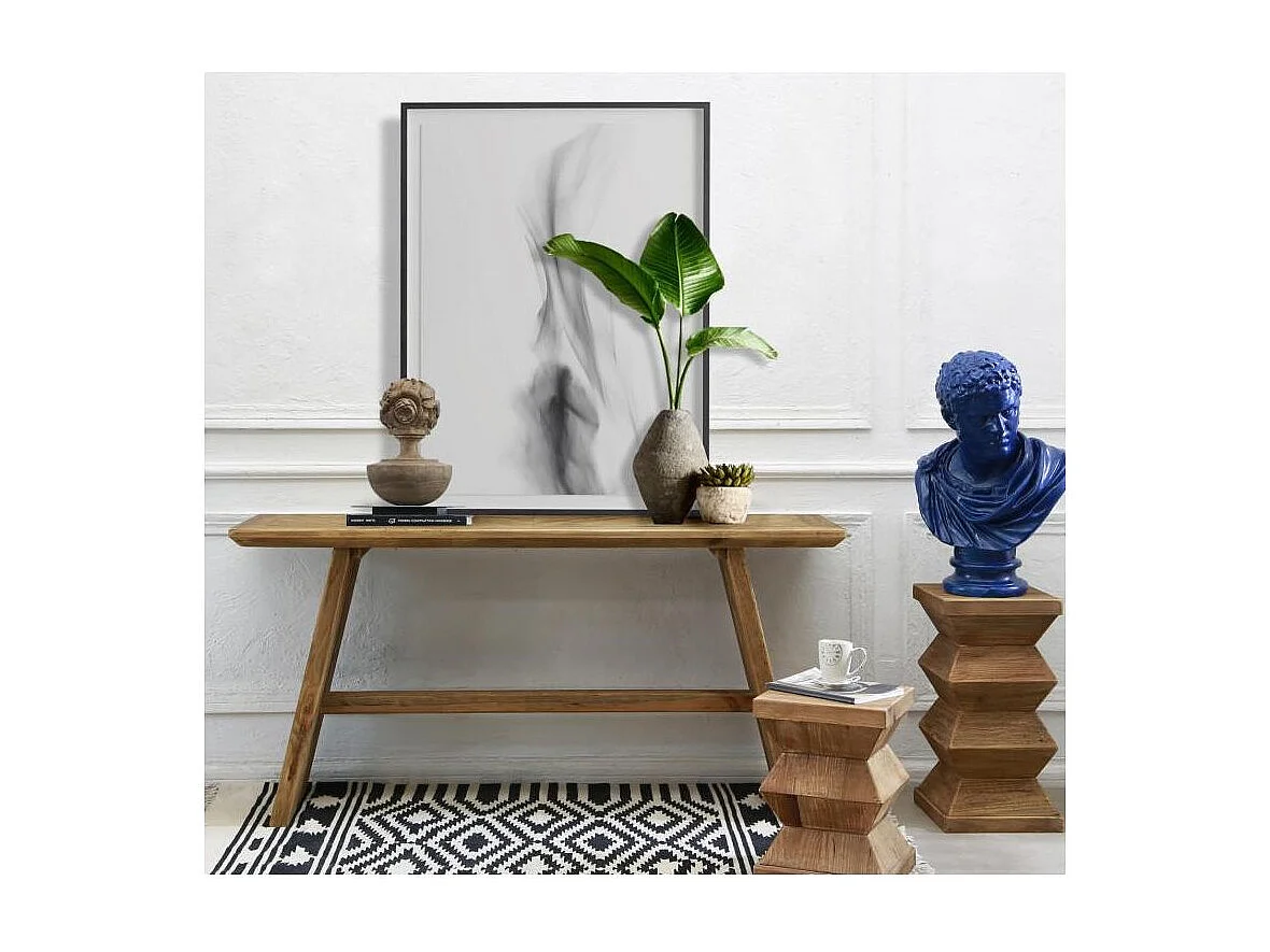 Bout de canapé totem en pin recyclé - REWOOD