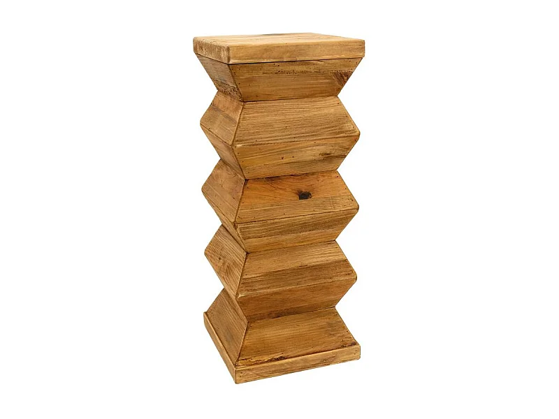 Sellette totem en bois recyclé REWOOD