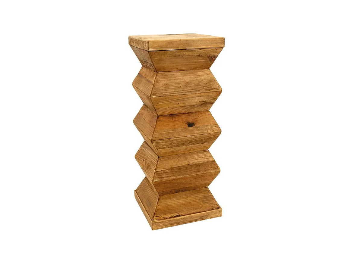 Sellette totem en bois recyclé REWOOD