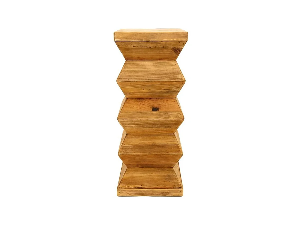 Sellette totem en bois recyclé REWOOD