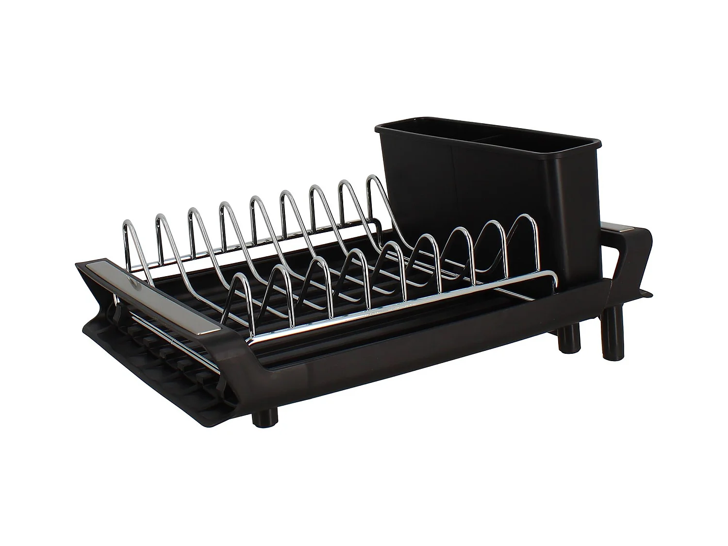 Menastyl - égouttoir A Vaisselle Extensible 28x20cm En Polypropylene Noir