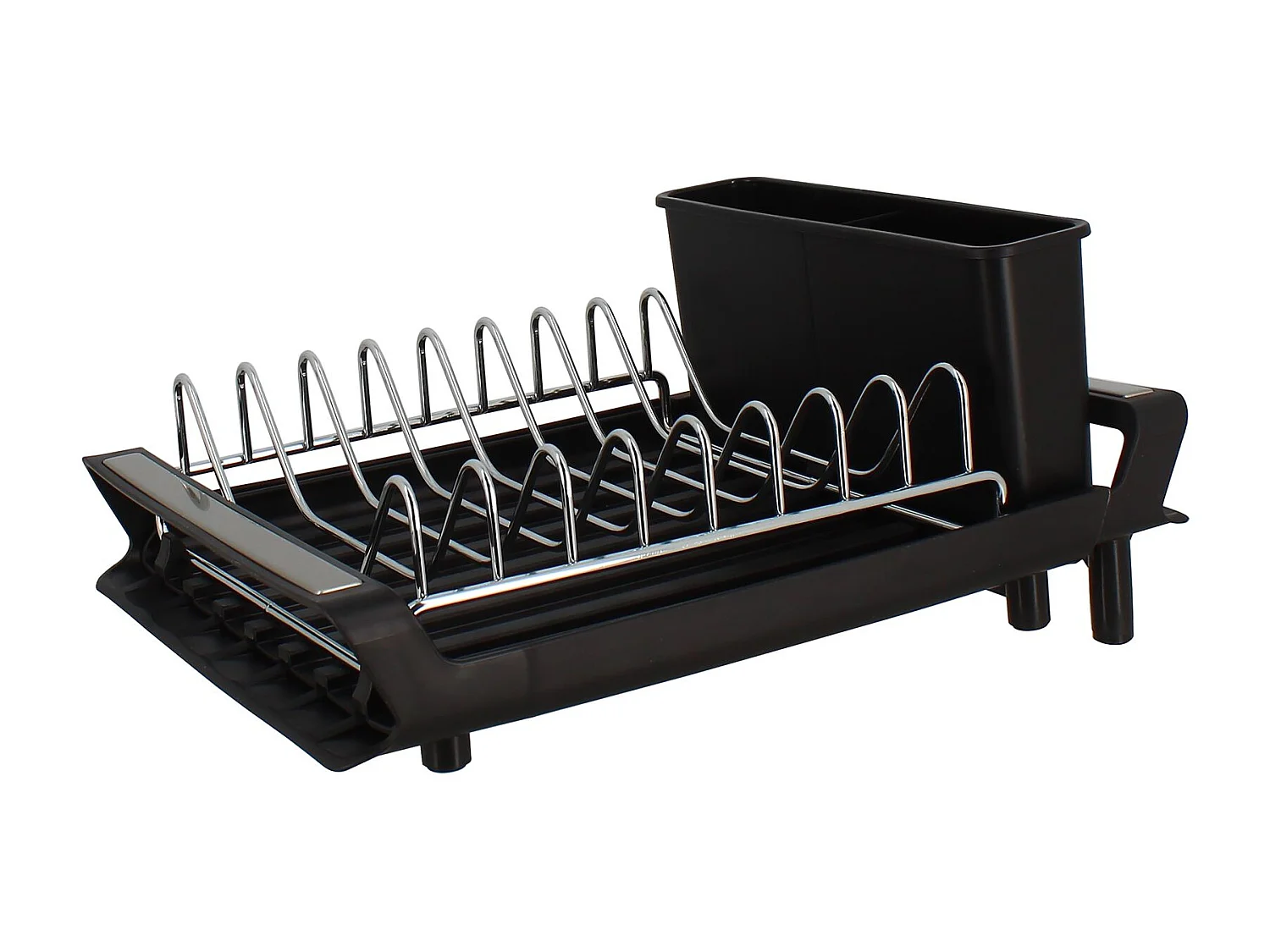 Menastyl - égouttoir A Vaisselle Extensible 28x20cm En Polypropylene Noir