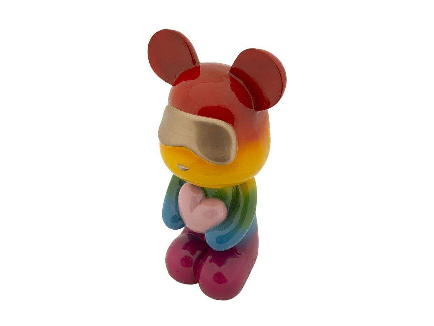 Statuette ourson en polyrésine Rainbow Modèle 1
