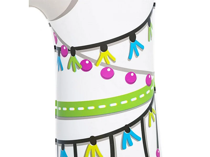Bestway Alpaka Aufblasbarer Pool Float - 113cm x 109cm, 2 Luftkammern, Sicherheitsventile, Multicolor