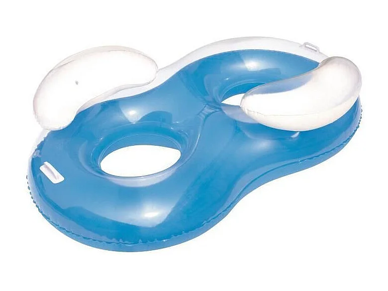 Fauteuil de piscine face à face - 188 x 117 cm - Bleu