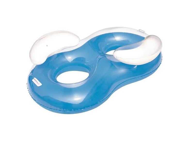 Fauteuil de piscine face à face - 188 x 117 cm - Bleu