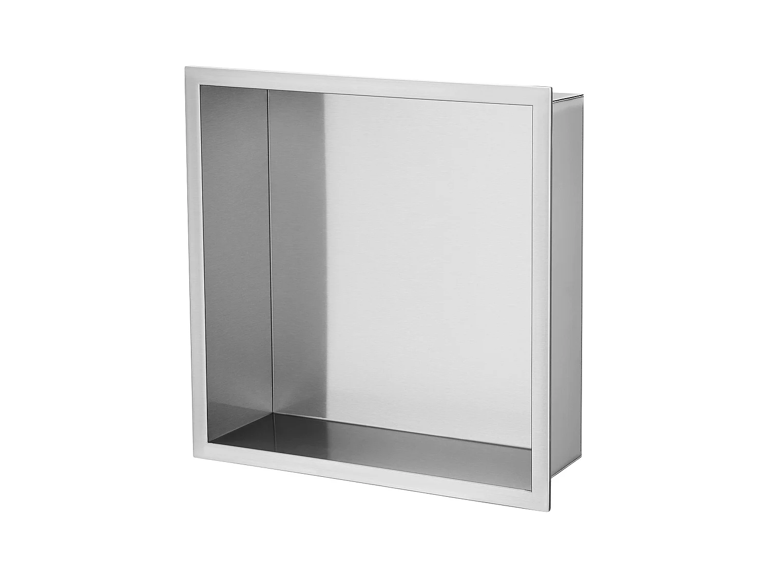 Niche de Douche SucceBuy, en Acier Inoxydable, 33x33 cm, Étagère Double Encastrée dans le Mur