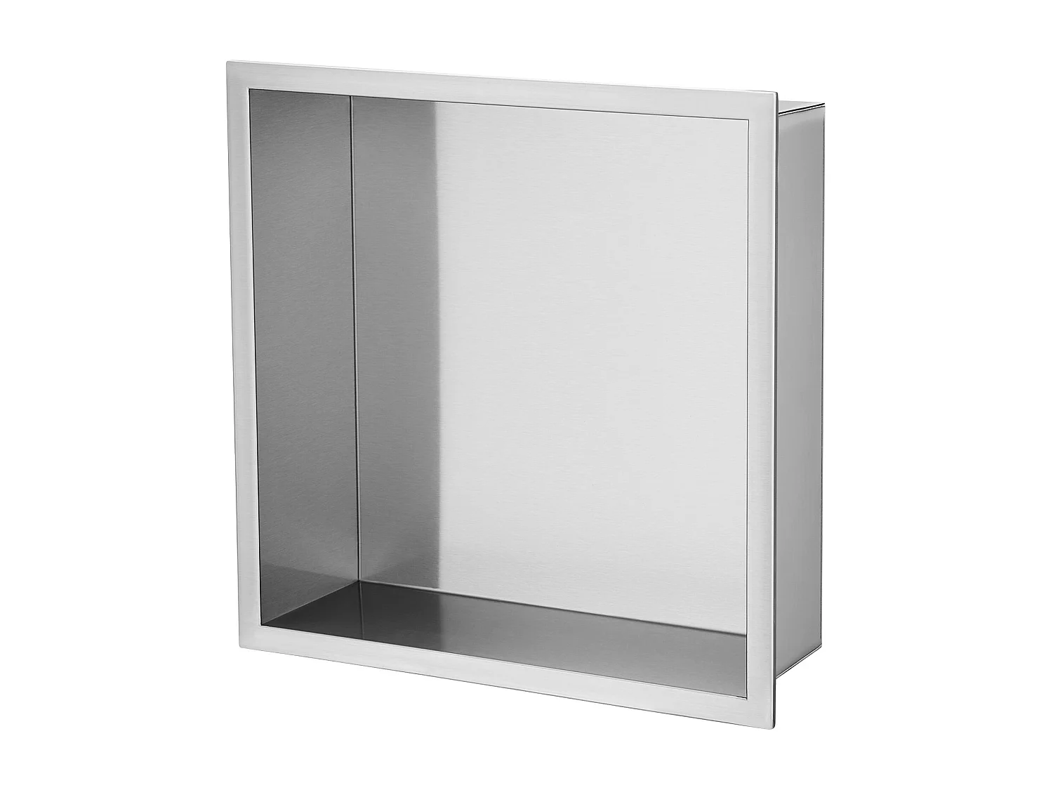 Niche de Douche SucceBuy, en Acier Inoxydable, 33x33 cm, Étagère Double Encastrée dans le Mur