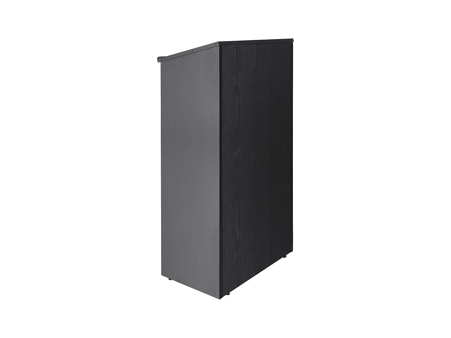 Podiumstandaard SucceBuy, met Wieltjes en Opbergplank, 119 cm,voor Presentatie Receptie Kantoor School Kerk Restaurant, Zwart
