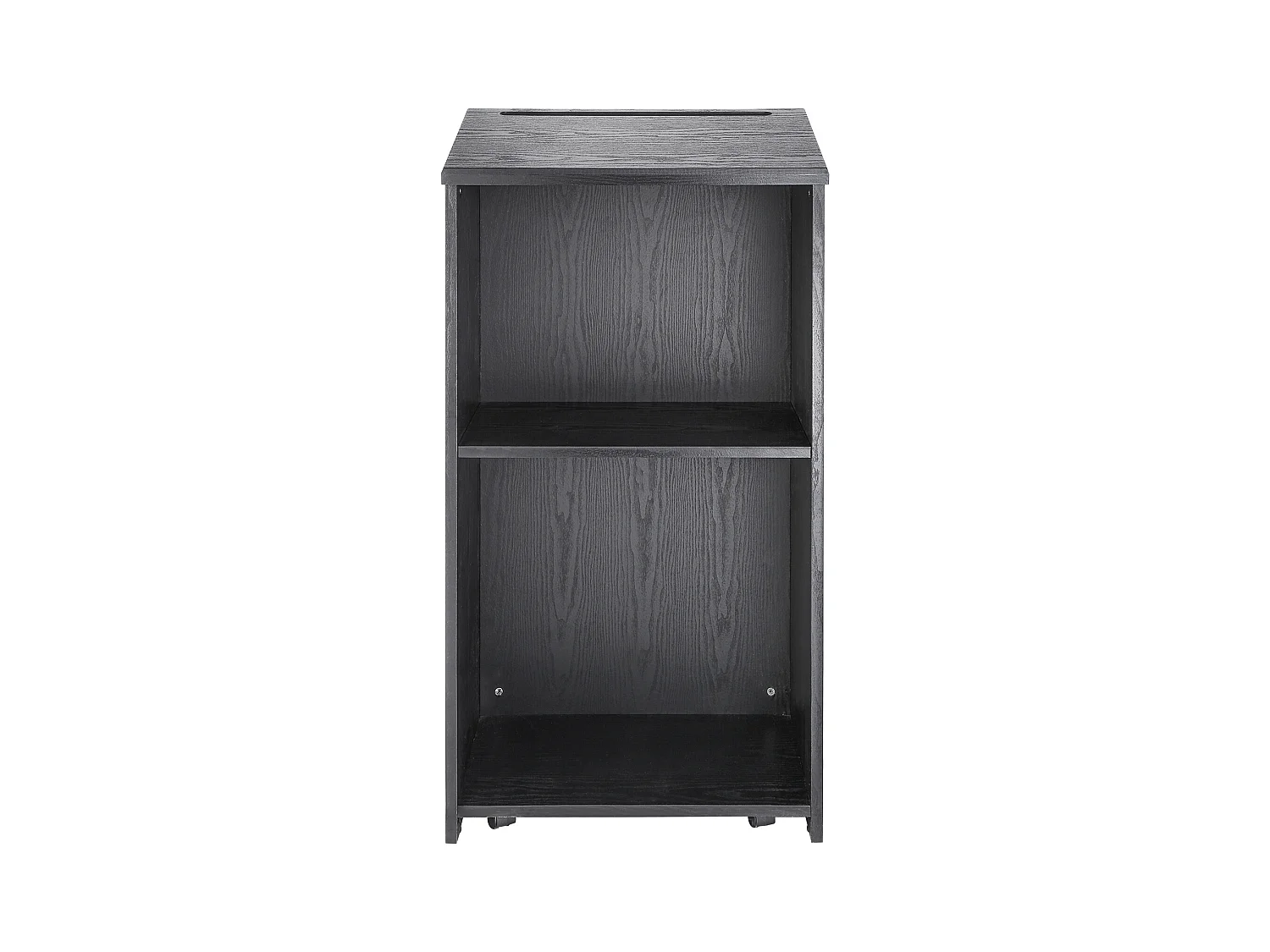 Podiumstandaard SucceBuy, met Wieltjes en Opbergplank, 119 cm,voor Presentatie Receptie Kantoor School Kerk Restaurant, Zwart