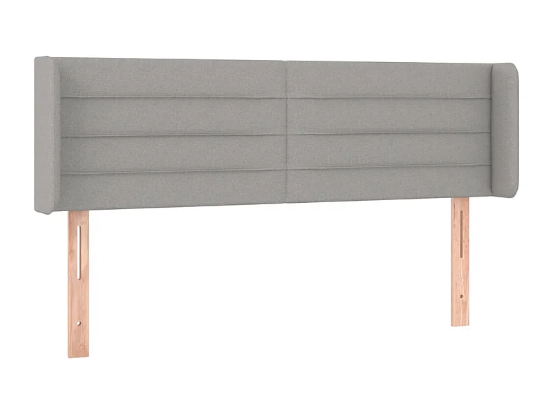 Tête de lit accessoire tissu grise 147 x 16 x 88 cm TDL0205261