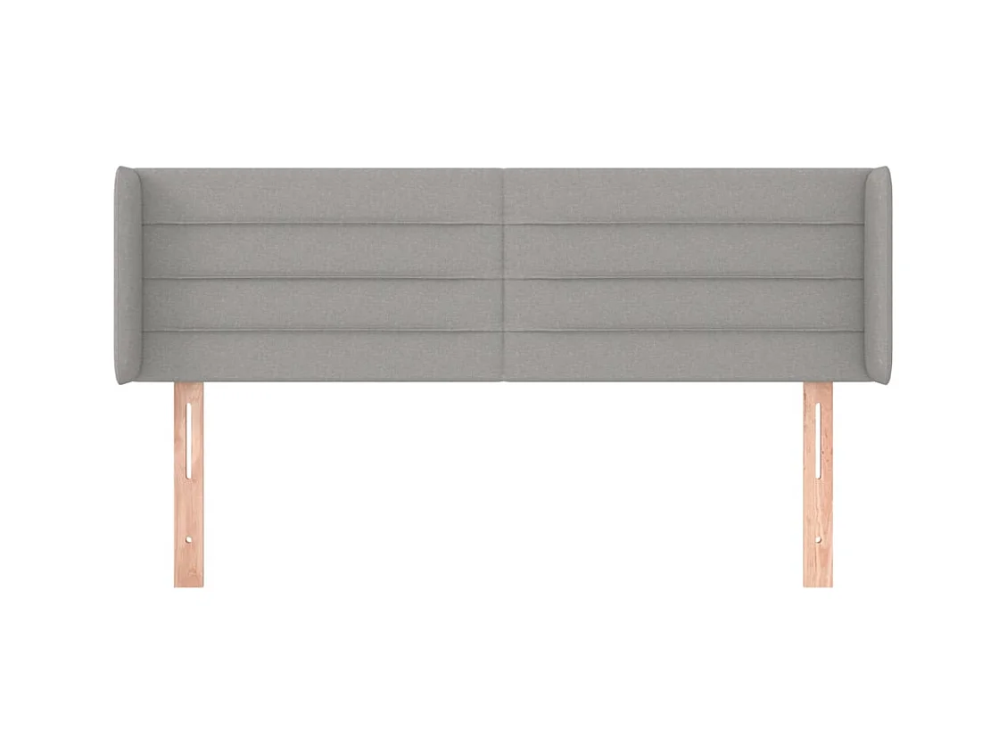 Tête de lit accessoire tissu grise 147 x 16 x 88 cm TDL0205261