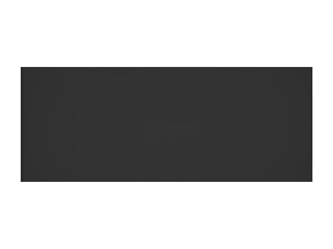 Tête de lit accessoire effet bois noire 200 x 1.5 x 80 cm TDL0202166