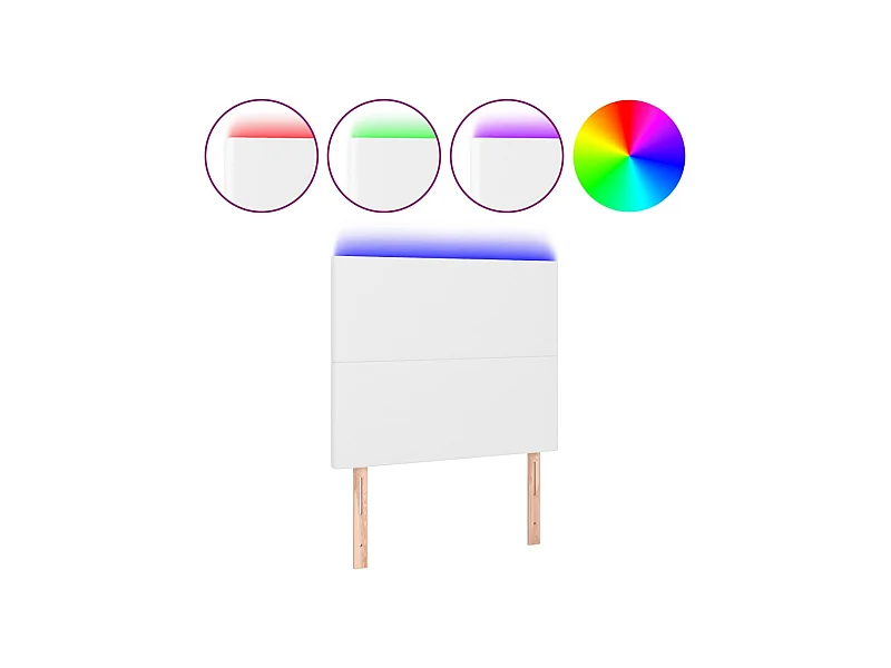 Tête de lit accessoire blanche 100 x 5 x 18 cm TDL0201953