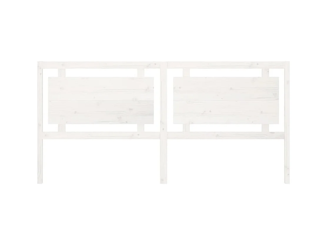 Tête de lit accessoire bois blanche 205.5 x 4 x 100 cm TDL0203741