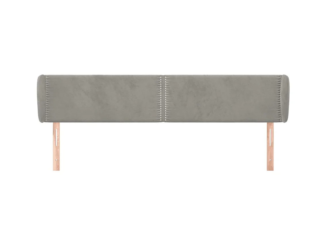 Tête de lit accessoire tissu grise 183 x 23 x 88 cm TDL0205196
