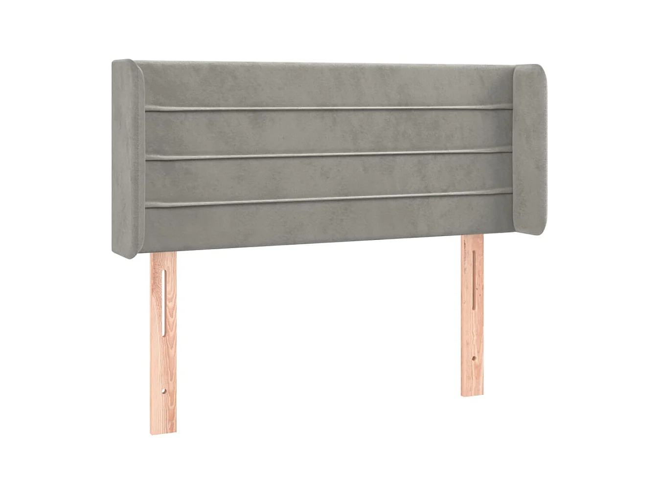 Tête de lit accessoire tissu grise 93 x 16 x 88 cm TDL0205093