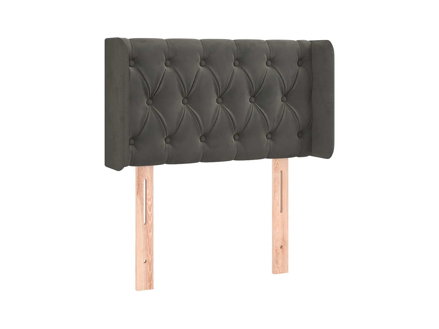 Tête de lit accessoire tissu grise 83 x 16 x 88 cm TDL0204898