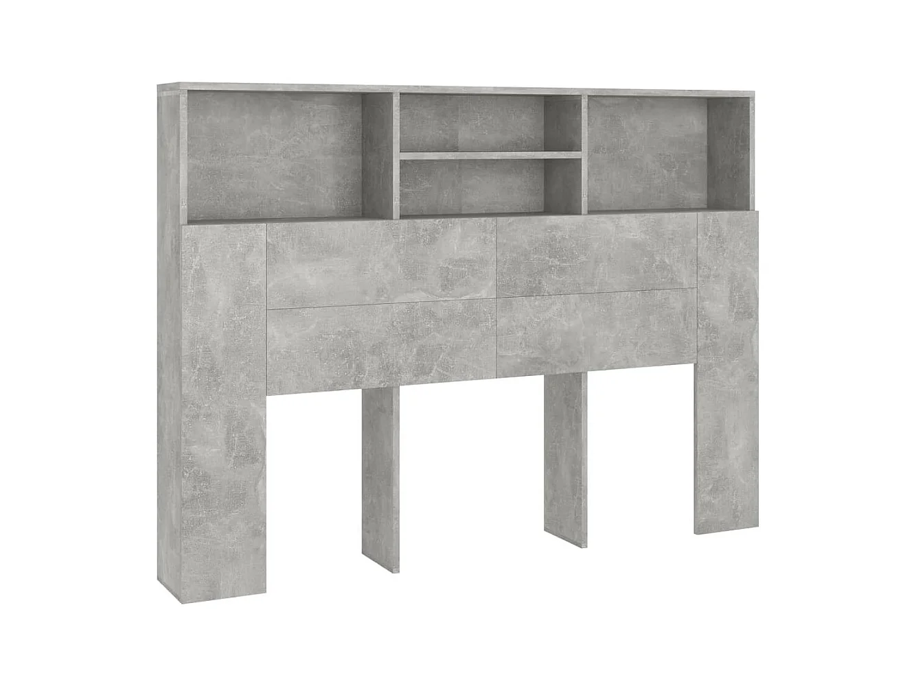 Tête de lit avec effet bois grise 140 x 19 x 103.5 cm TDL0200037