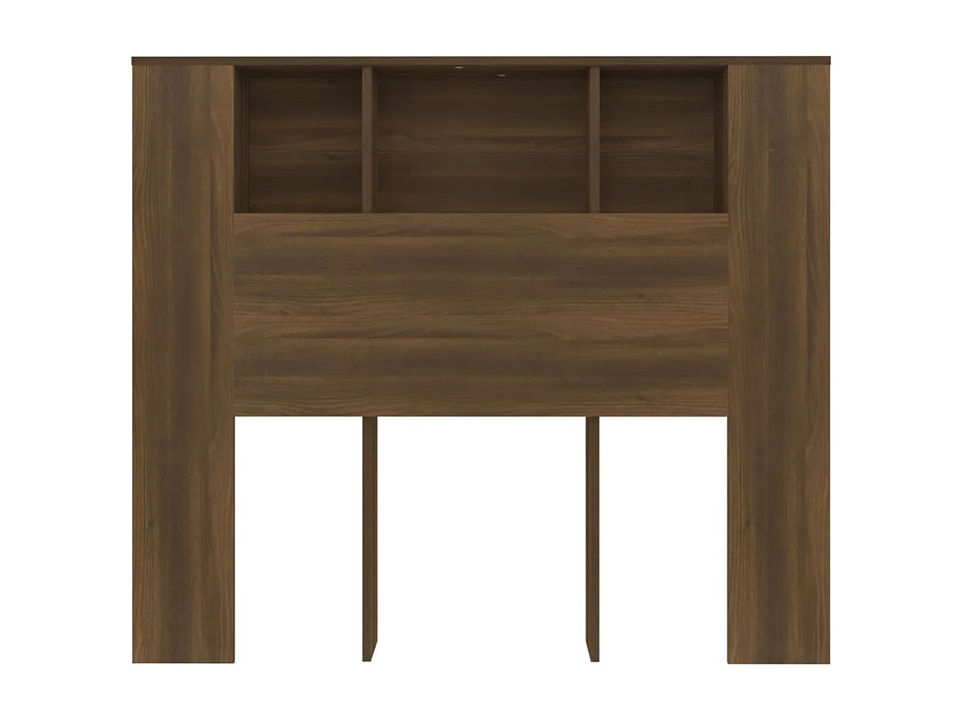 Tête de lit avec effet bois marron 120 x 18.5 x 104.5 cm TDL0200066