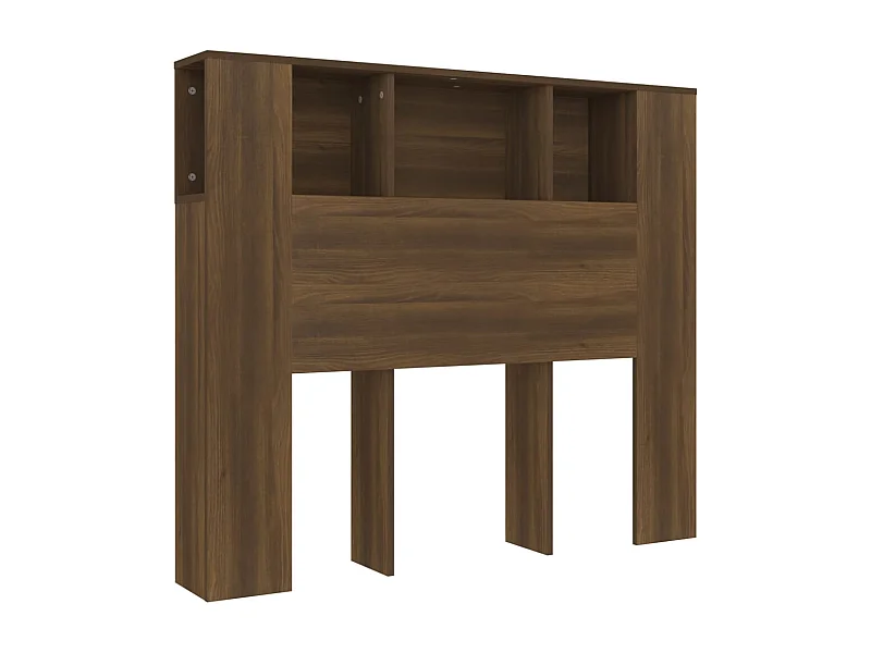 Tête de lit avec effet bois marron 120 x 18.5 x 104.5 cm TDL0200066