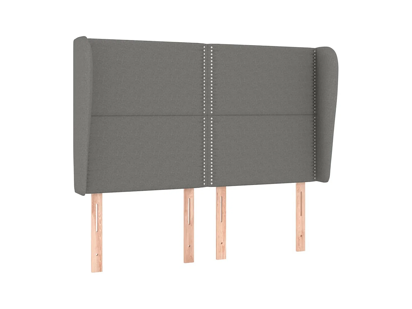 Tête de lit accessoire tissu grise 147 x 23 x 128 cm TDL0205004