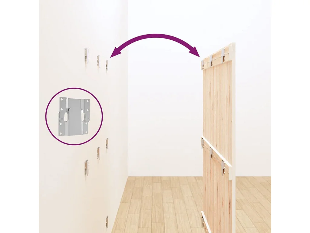 Tête de lit accessoire bois blanche 127.5 x 3 x 110 cm TDL0202731