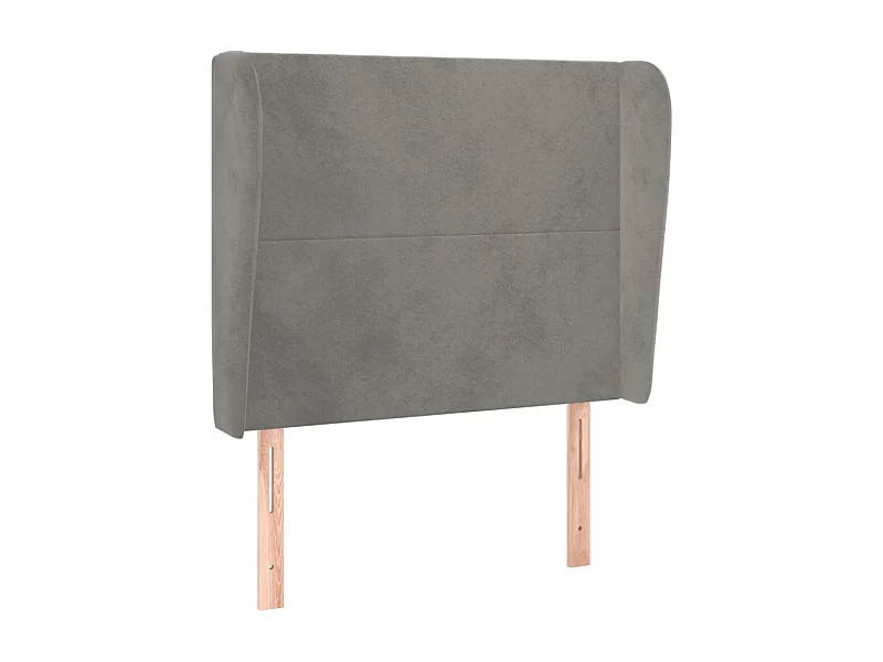 Tête de lit accessoire tissu grise 103 x 23 x 128 cm TDL0205289