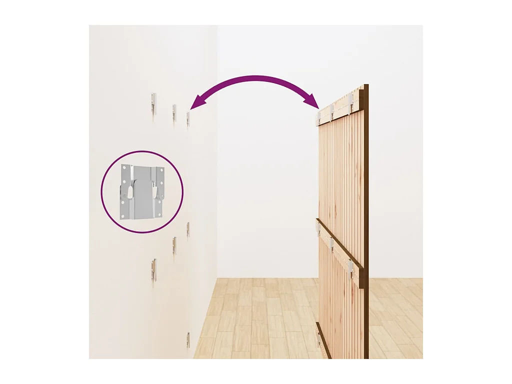 Tête de lit accessoire bois marron 146.5 x 3 x 110 cm TDL0202595