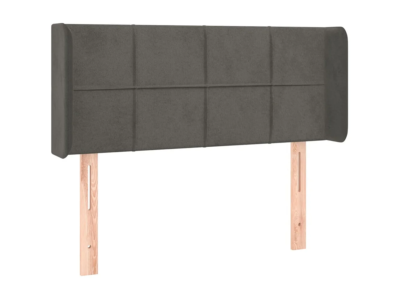 Tête de lit accessoire tissu grise 93 x 16 x 78 cm TDL0200970