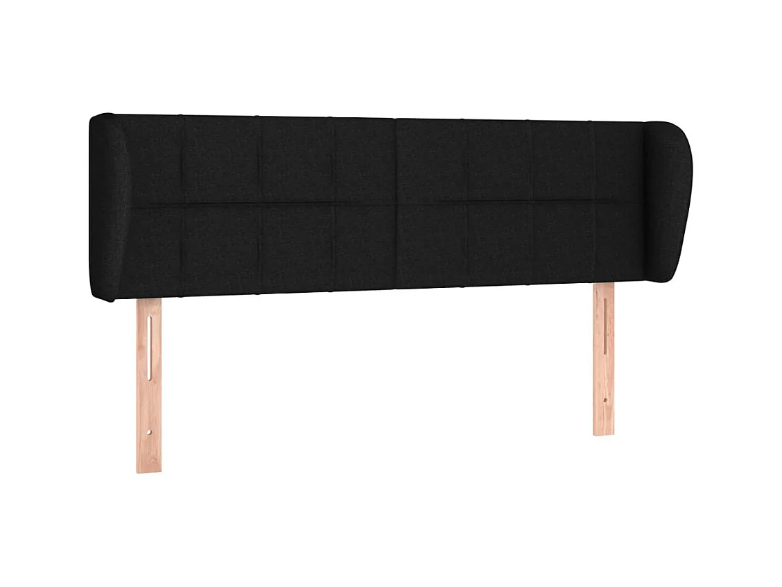 Tête de lit accessoire tissu noire 147 x 23 x 88 cm TDL0204550