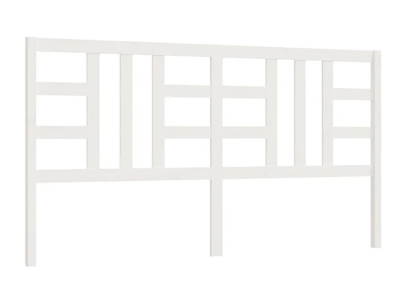 Tête de lit accessoire bois blanche 206 x 4 x 100 cm TDL0203717