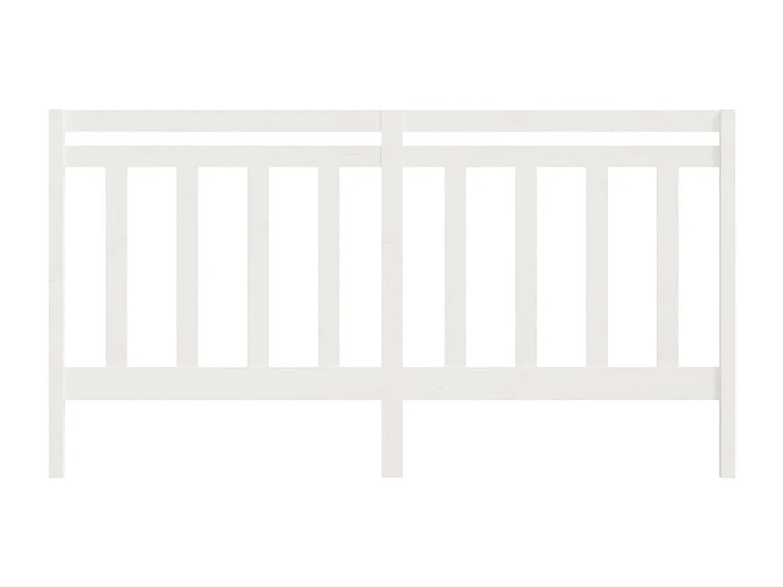 Tête de lit accessoire bois blanche 206 x 4 x 100 cm TDL0203726