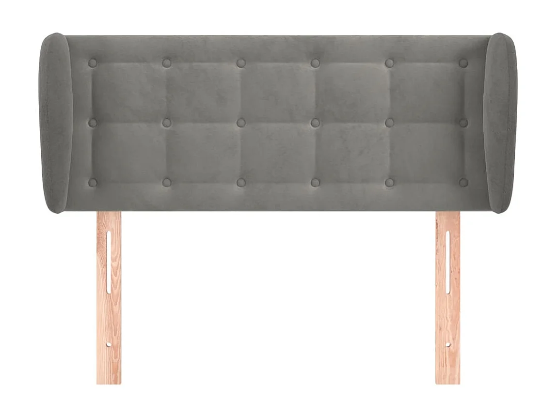 Tête de lit accessoire tissu grise 83 x 23 x 88 cm TDL0205112