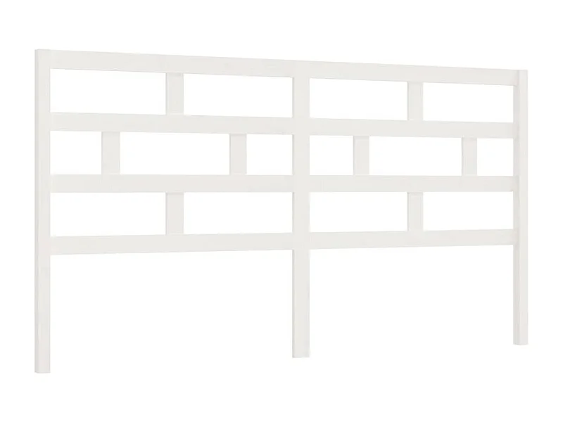 Tête de lit accessoire bois blanche 206 x 4 x 100 cm TDL0203720