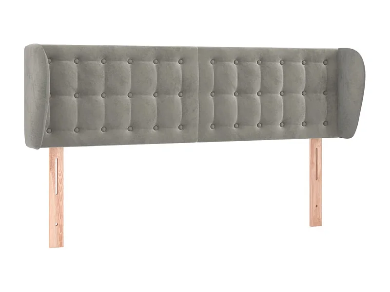 Tête de lit accessoire tissu grise 147 x 23 x 88 cm TDL0205237