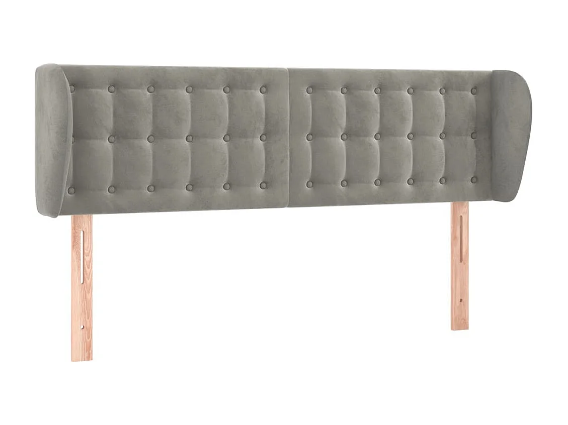 Tête de lit accessoire tissu grise 147 x 23 x 88 cm TDL0205237