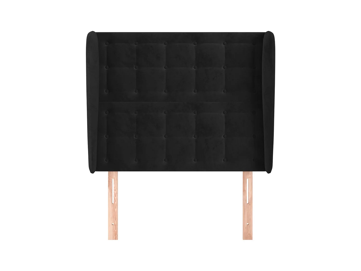Tête de lit accessoire tissu noire 103 x 23 x 128 cm TDL0204601