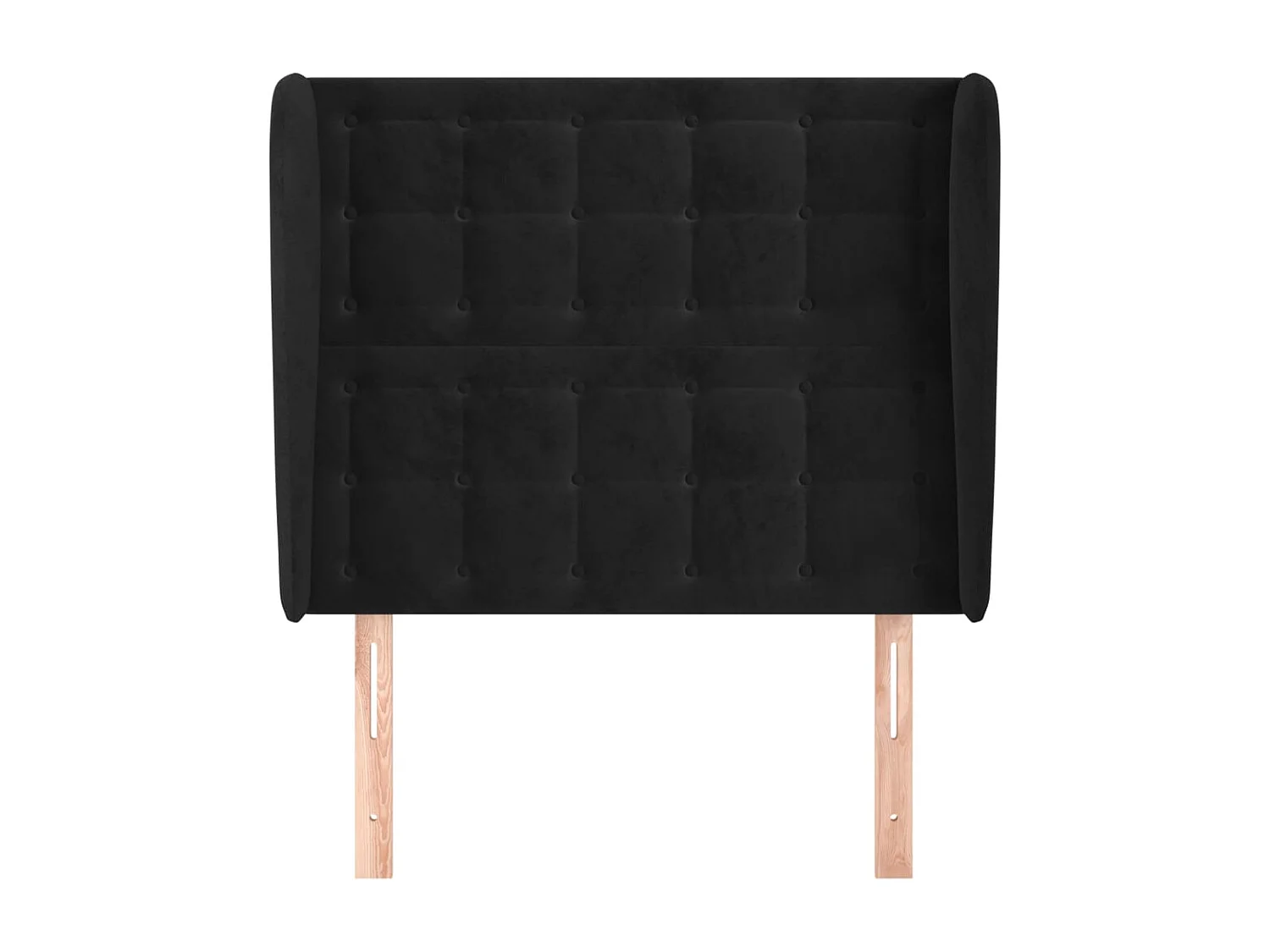 Tête de lit accessoire tissu noire 103 x 23 x 128 cm TDL0204601