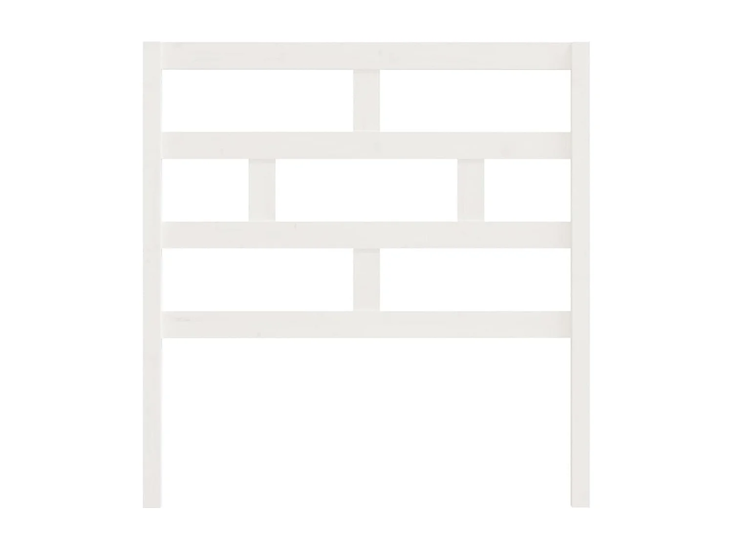 Tête de lit accessoire bois blanche 96 x 4 x 100 cm TDL0203654