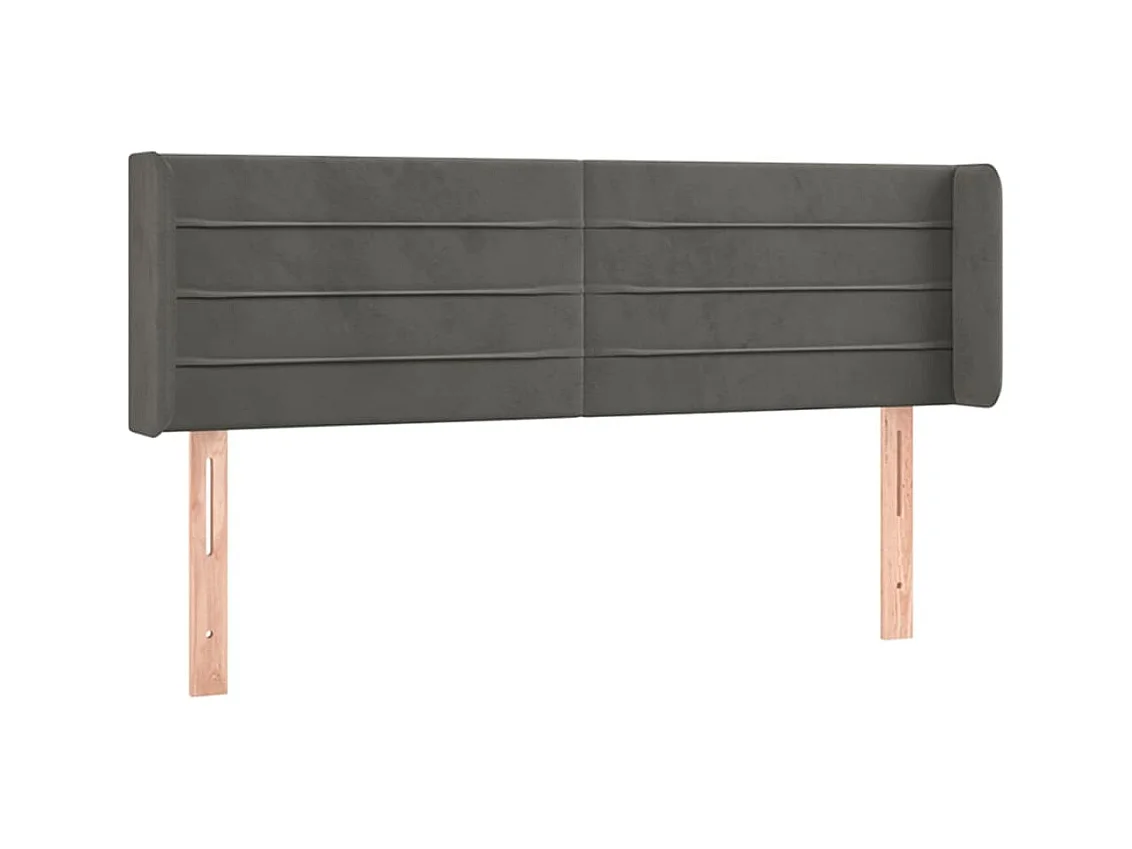 Tête de lit accessoire tissu grise 147 x 16 x 88 cm TDL0205010