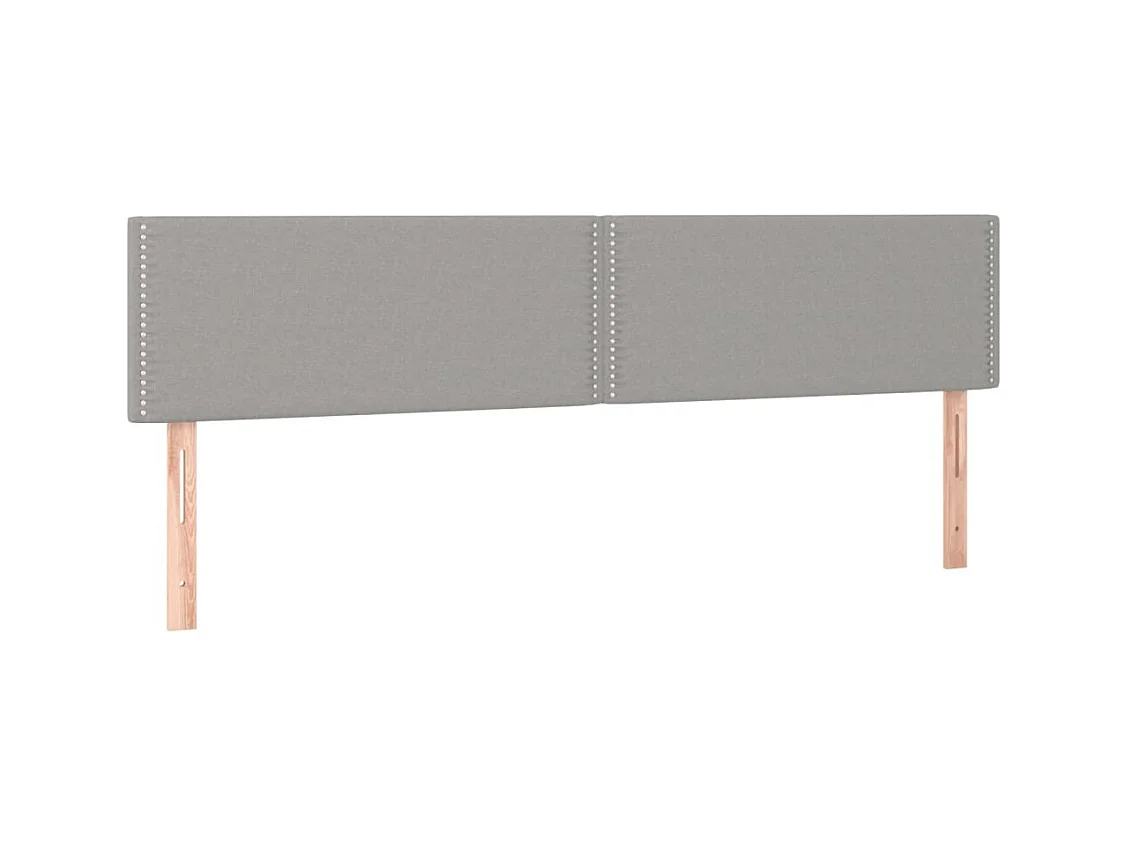 Tête de lit accessoire tissu grise 180 x 5 x 88 cm TDL0206404