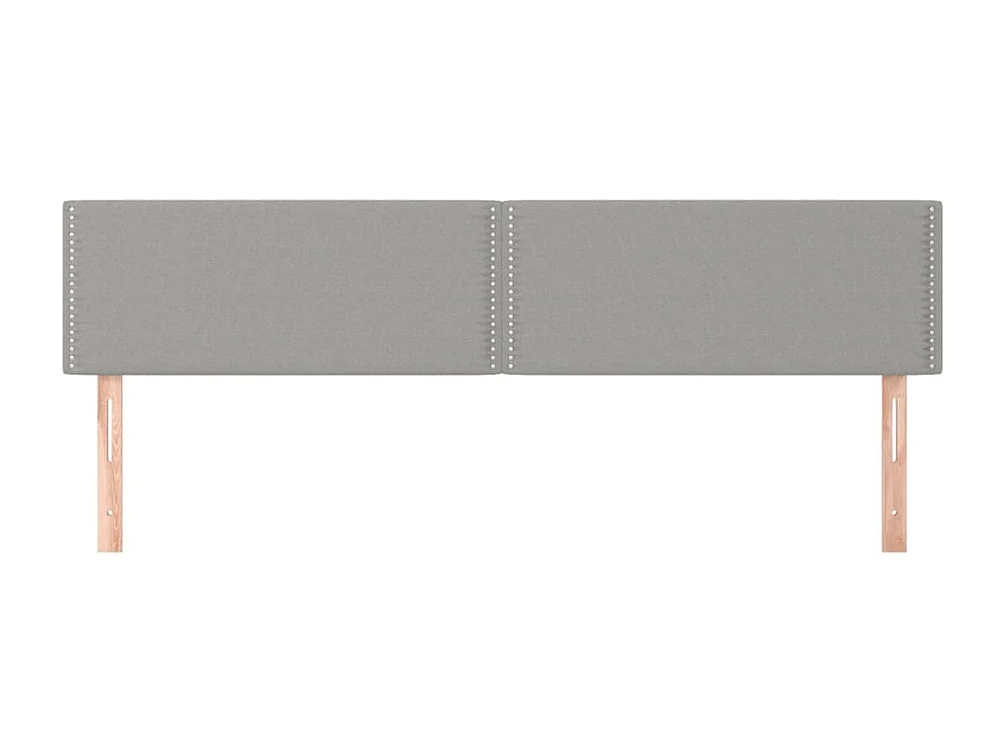 Tête de lit accessoire tissu grise 180 x 5 x 88 cm TDL0206404