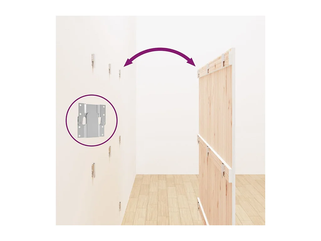 Tête de lit accessoire bois blanche 166 x 3 x 110 cm TDL0202709