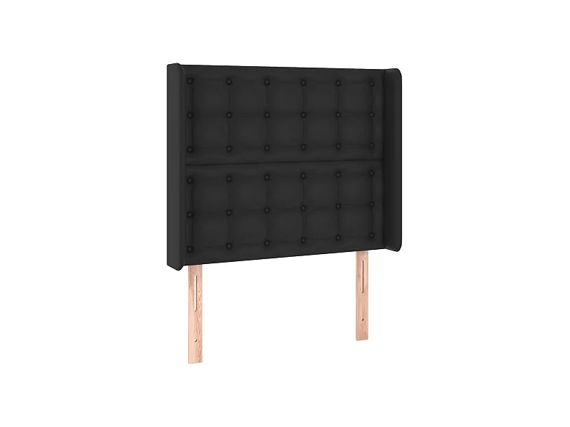 Tête de lit accessoire noire 103 x 16 x 128 cm TDL0204631